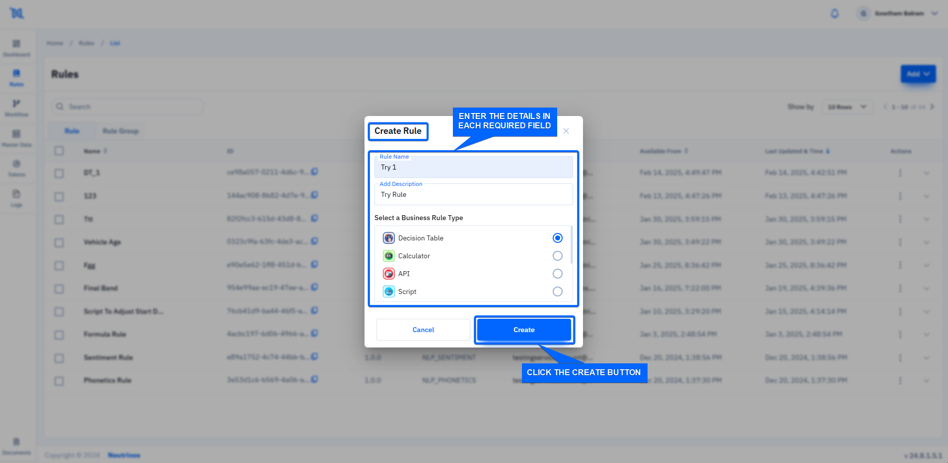 Click Rule Articles